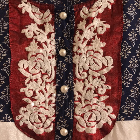 Rama’s mixed print tunic - Picture 3 of 13